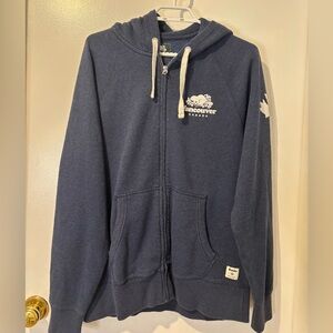 Roots Navy Textured Hoodie